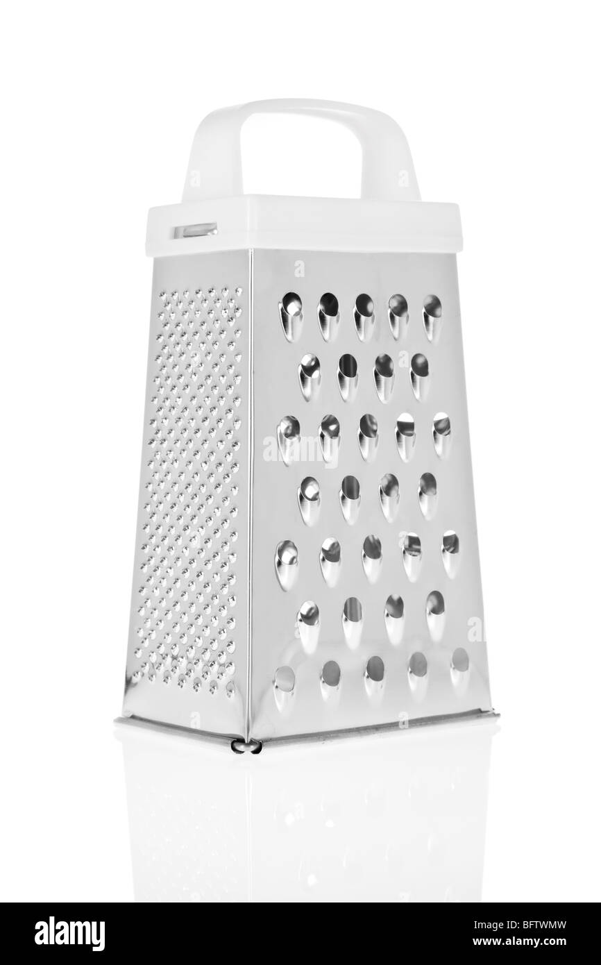 https://c8.alamy.com/comp/BFTWMW/grater-in-stainless-steel-isolated-on-white-background-cheese-shredder-BFTWMW.jpg