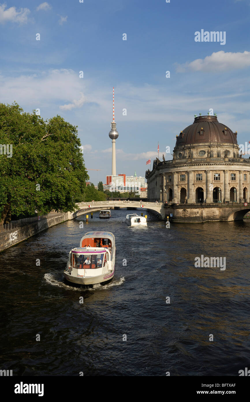 Berlin. Germany. River Spree & Museum Island Mitte. Stock Photo