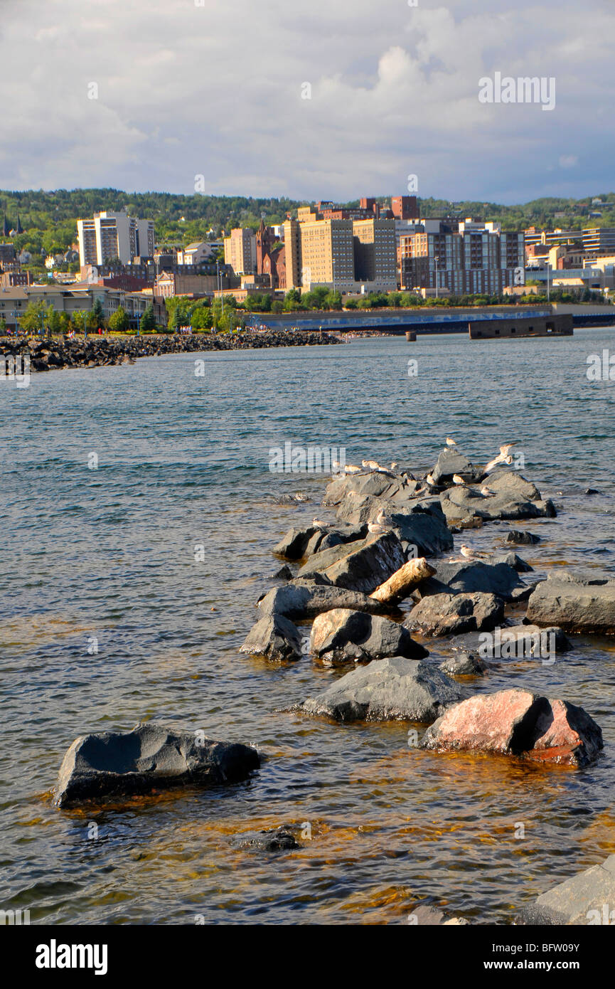 Skyline of Downtown area of Duluth Minnesota Stock Photo Alamy