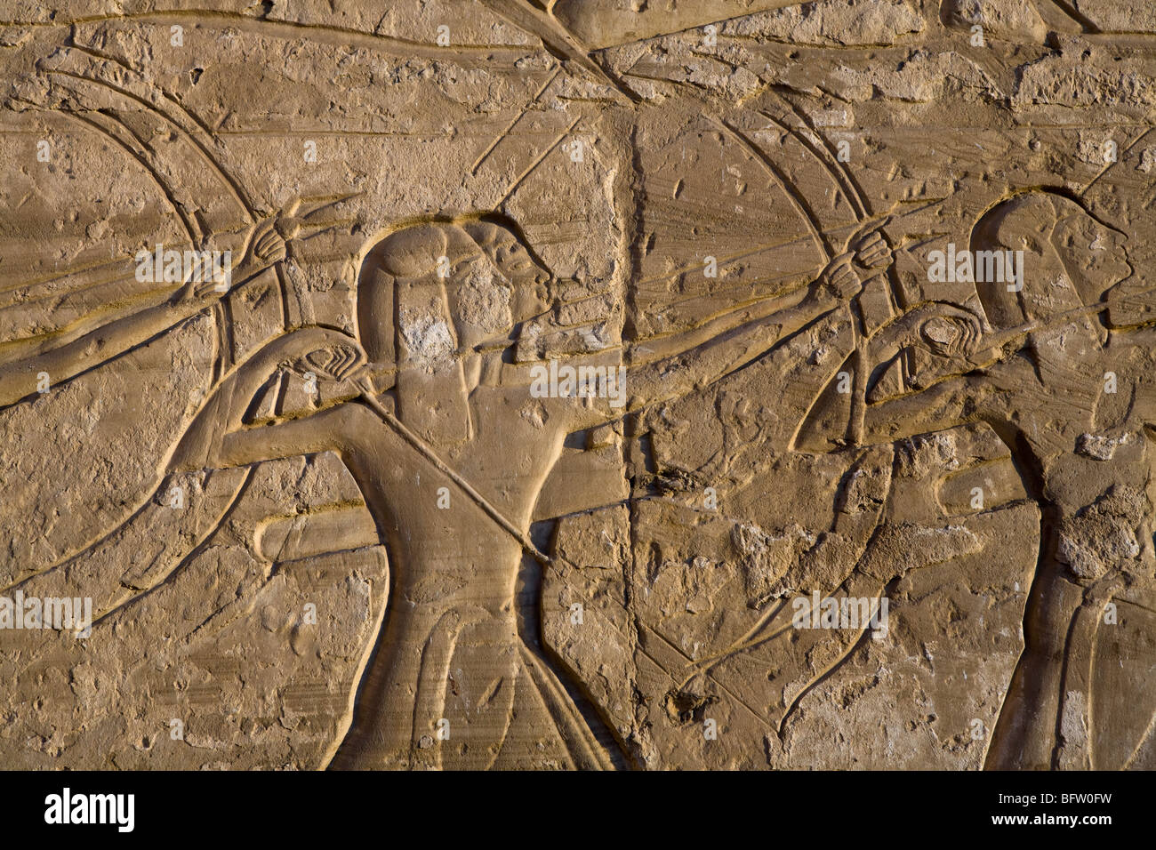 Close up of reliefs at Medinet Habu , Mortuary Temple of Ramesses III ...
