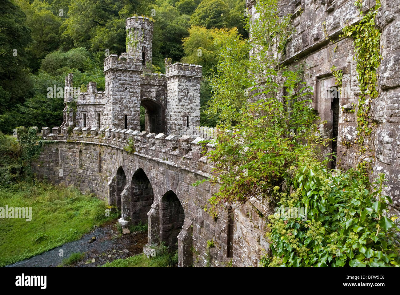 The Inner Gates and Bridge, 19th Century Ballysaggartmore Towers, A