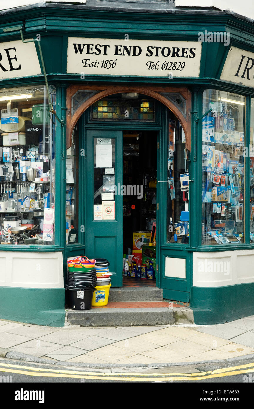 West End Stores, Pwllheli, North Wales Stock Photo Alamy