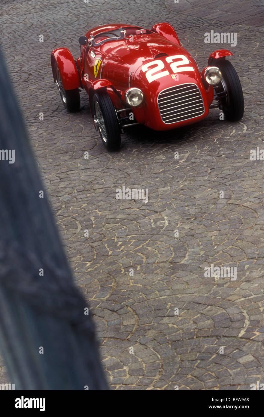 The first Ferrari automobile Tipo 166C 1948 Stock Photo