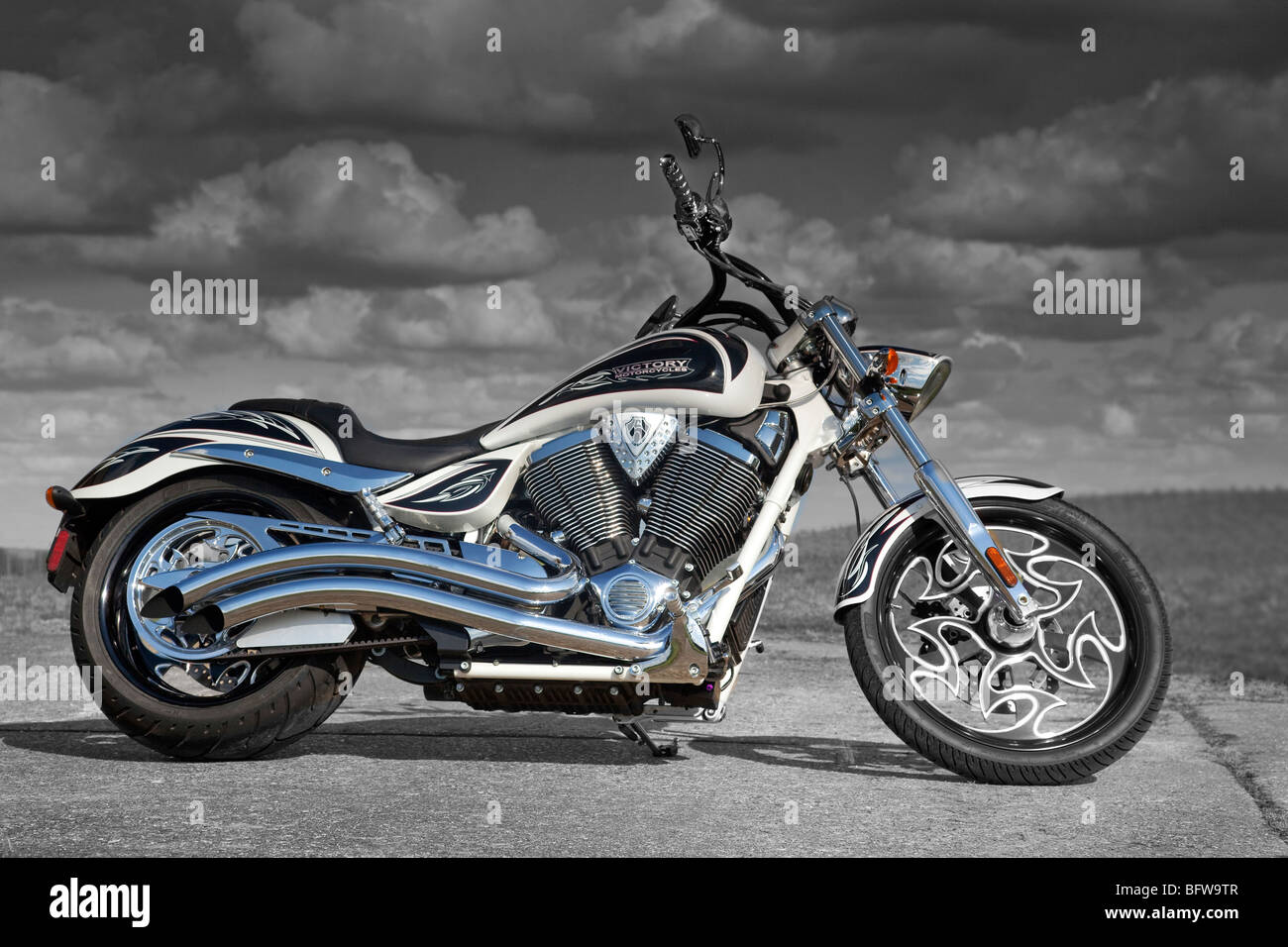 Cory Ness Victory Vegas Jackpot Motorcycle Stock Photo