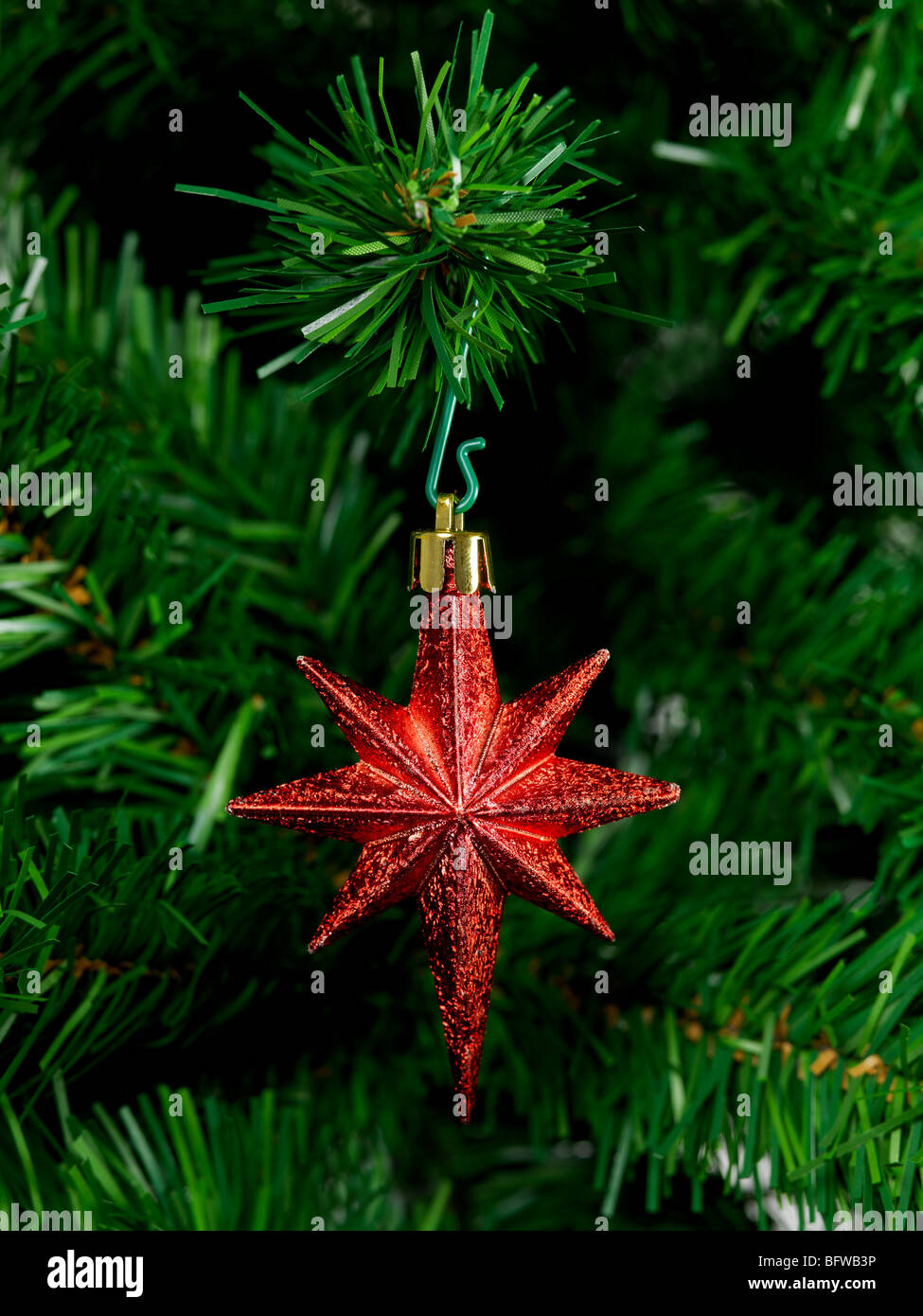 A Christmas ornament hanging on a Christmas tree Stock Photo - Alamy
