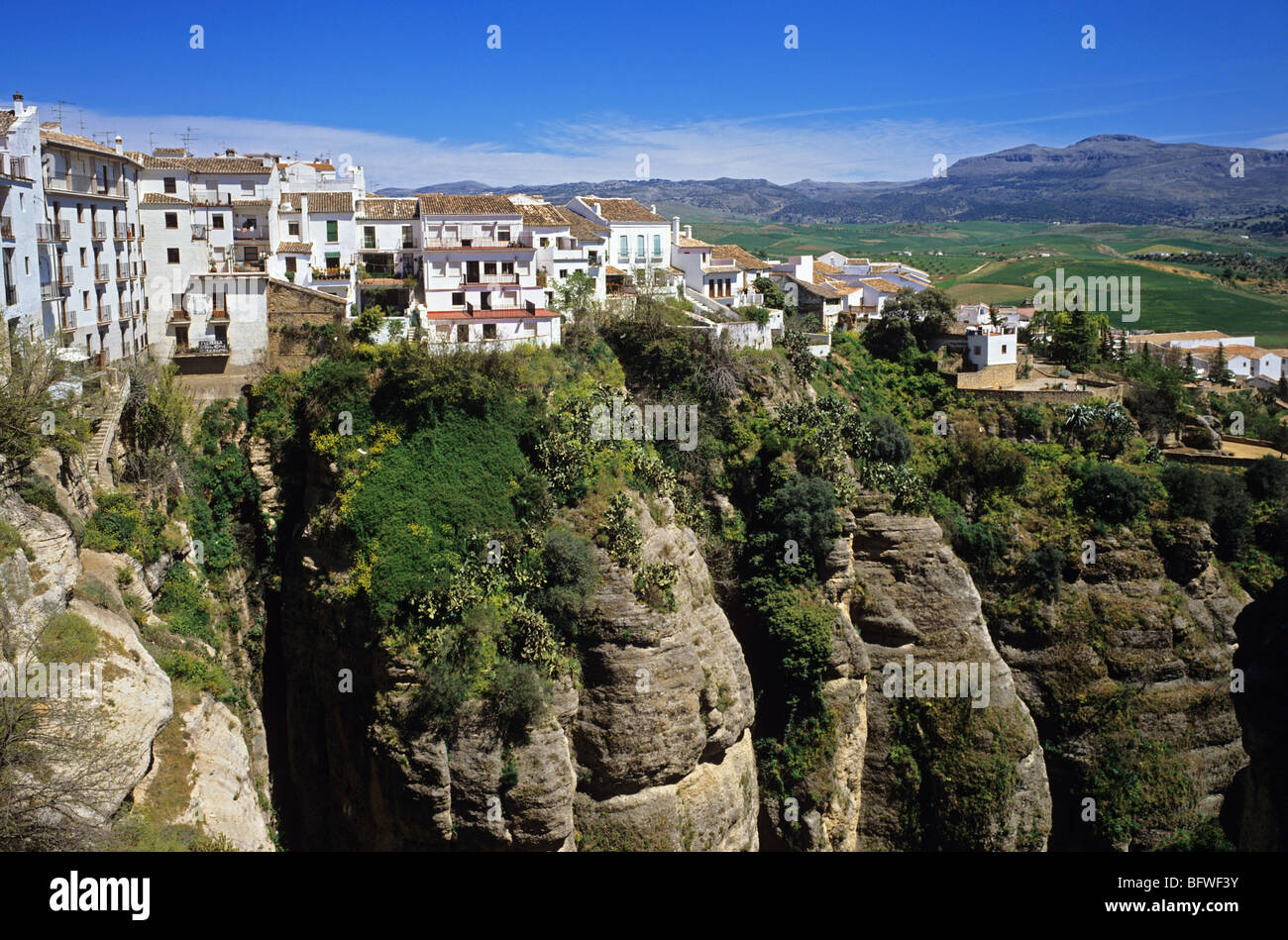 Ronda city cliff top buildings hi-res stock photography and images - Alamy