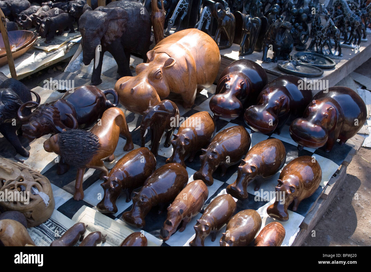 Souvenirs shop at Victoria Falls, Zambesi River, Zambia Stock Photo Alamy
