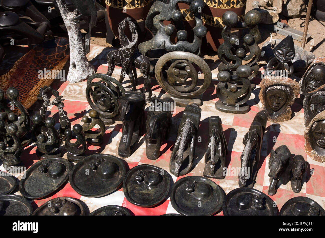 Souvenirs shop at Victoria Falls, Zambesi River, Zambia Stock Photo Alamy
