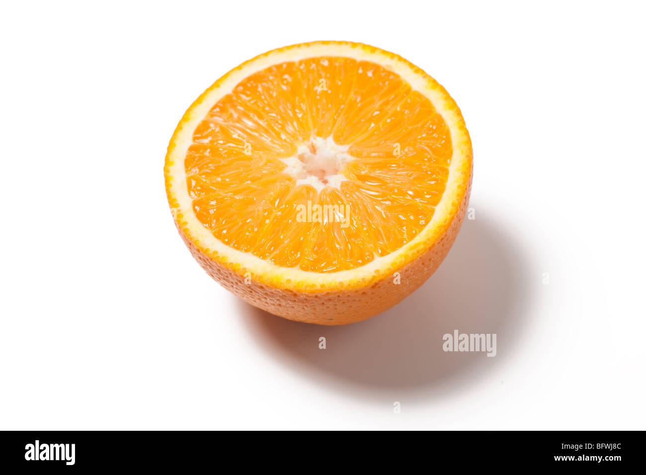 fresh orange on white background Stock Photo
