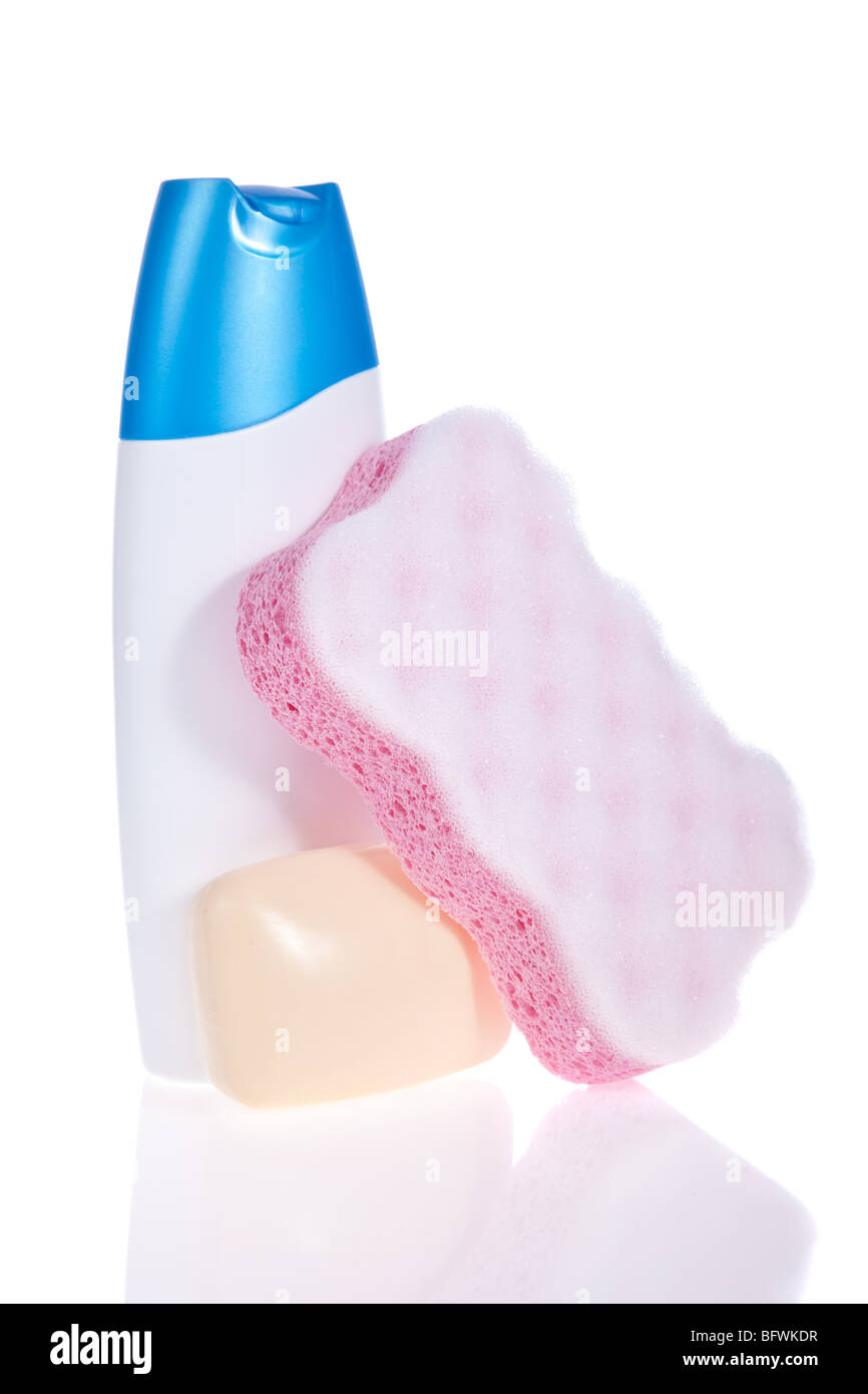 Shampoo bottle isolated on a white background Stock Photo