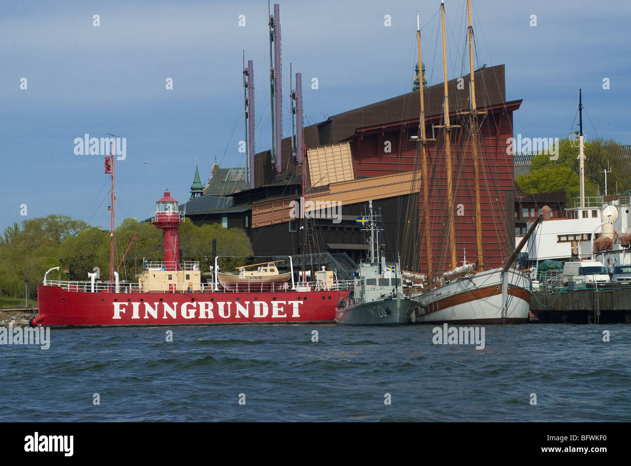 the famous vasa museum in stockholm from the water Stock Photo