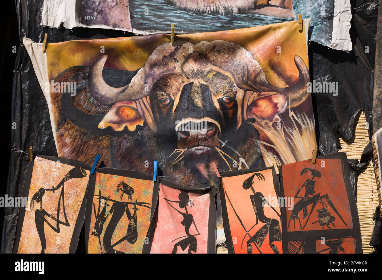 Souvenirs shop at Victoria Falls, Zambesi River, Zambia Stock Photo Alamy