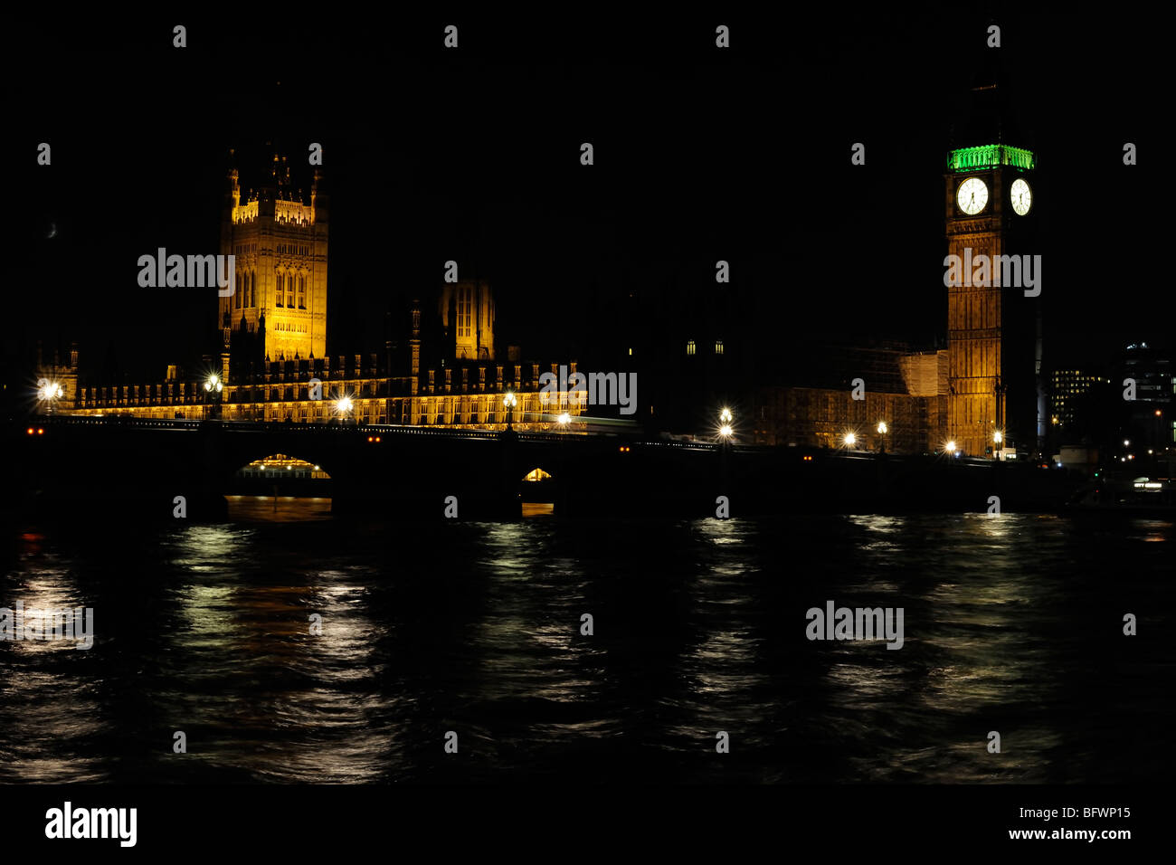 Westminster reflections, London Stock Photo