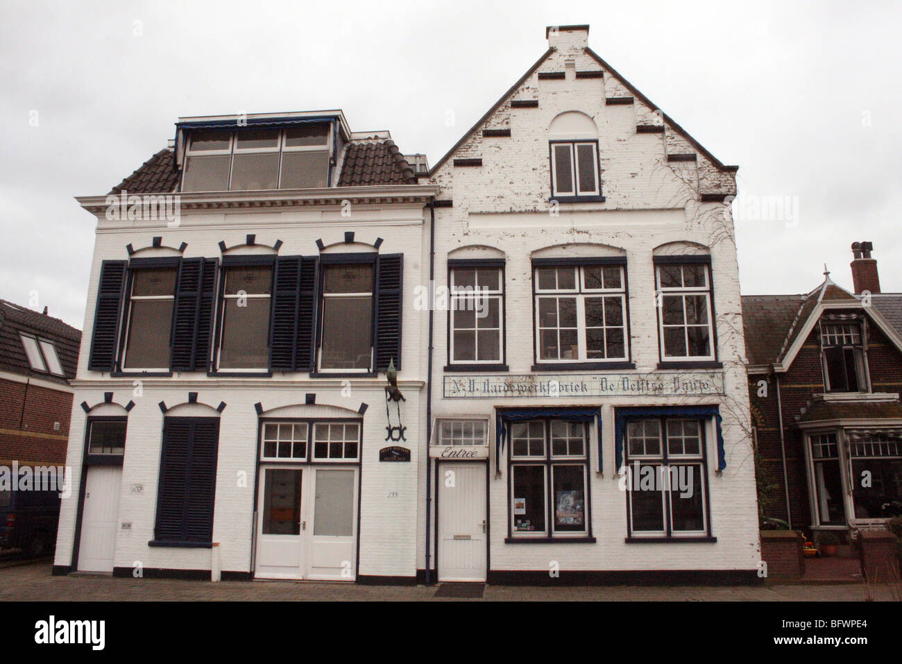 Delft Delftware Pottery factory Stock Photo Alamy