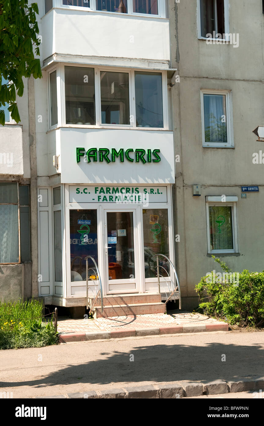 Pharmacy in Brasov Romania Eastern Europe Stock Photo