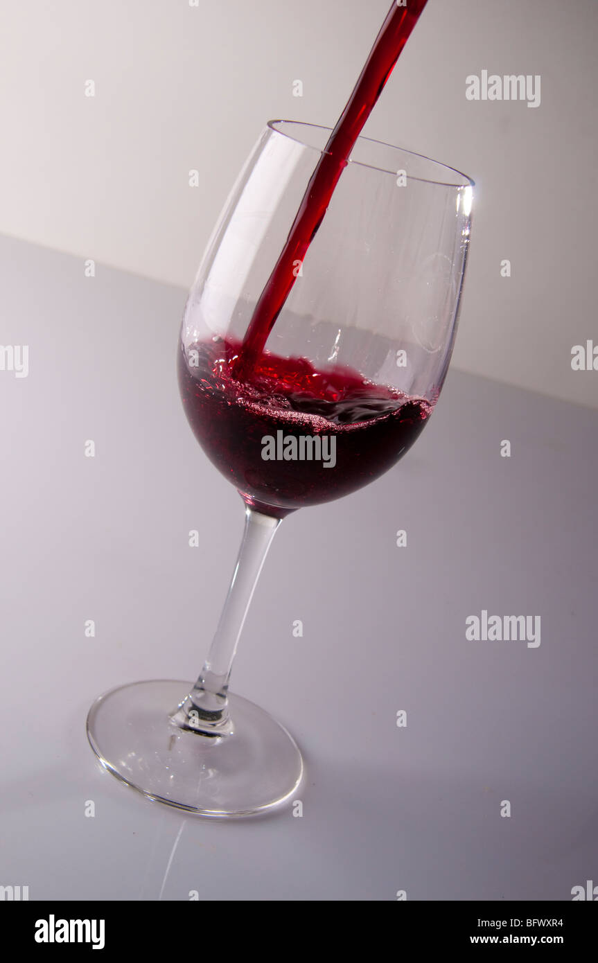 Filling a Wine Glass, Sauvignon Chile Stock Photo Alamy
