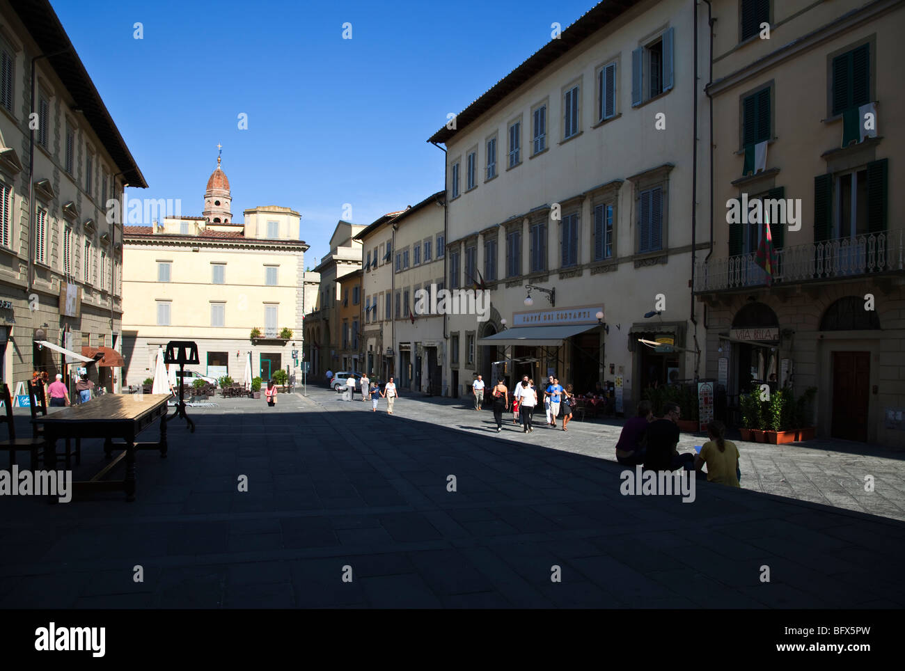 Italy Tuscany Arezzo San Francesco square Stock Photo Alamy