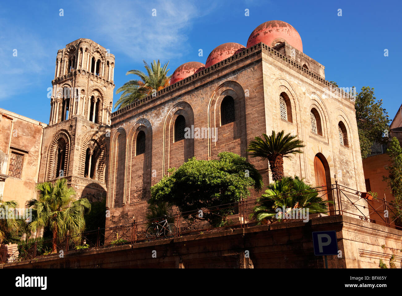 Cappella di San Cataldo, Norman style Medievalo Church, Palermo, Sicily Stock Photo