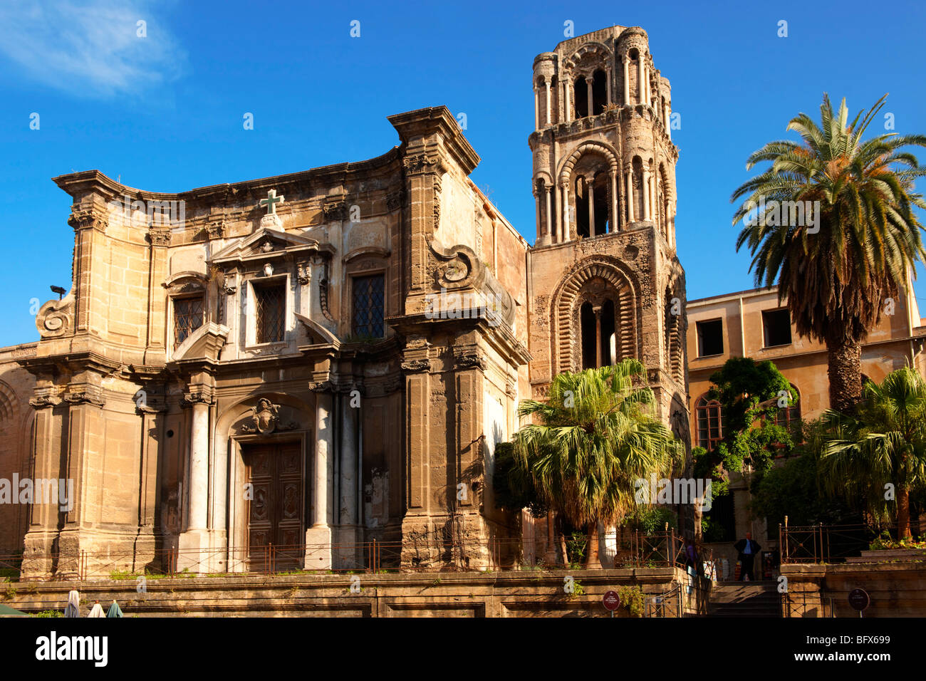 Church of Santa Maria Dell’Ammiraglo, Palermo, Sicily Stock Photo