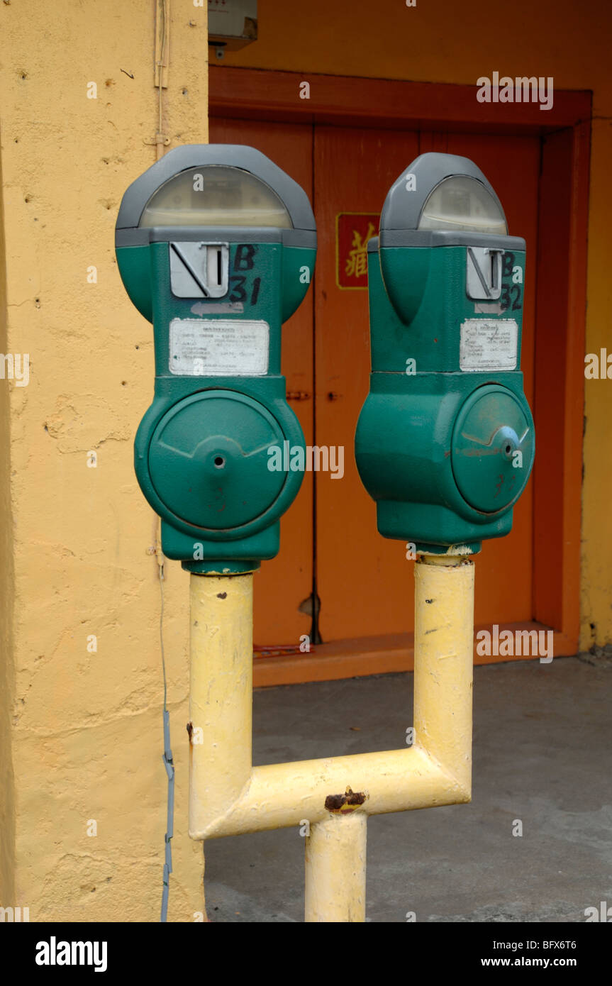 ParkingMeter or Parking Meter, CoinOperated Meter, Chinatown, Kuala