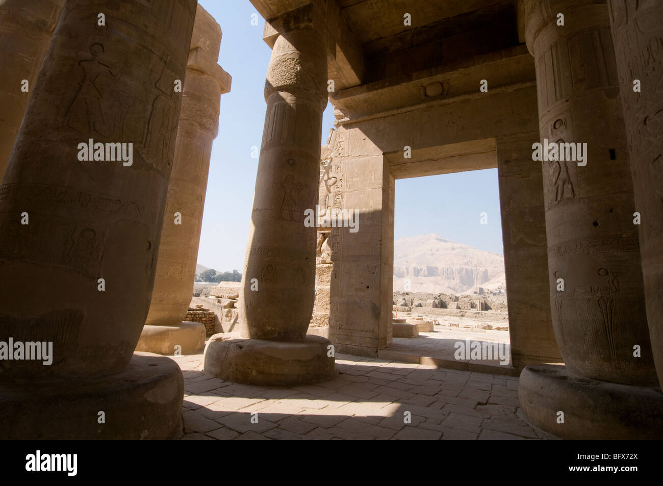The Ramesseum near Valley of the Kings Luxor Egypt Stock Photo