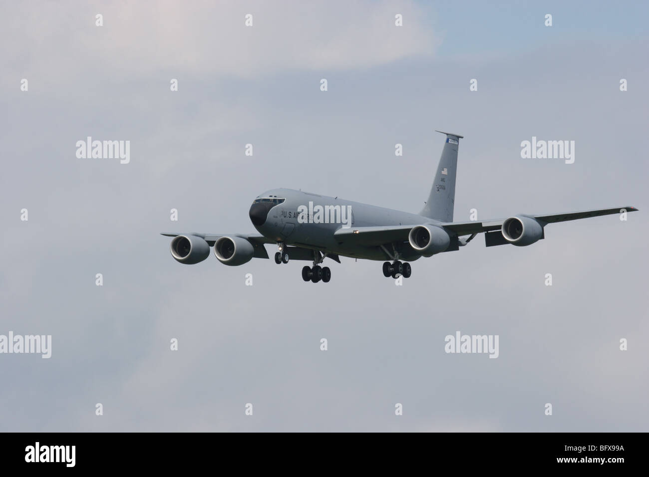 A KC135 from the New Hampshire National Guard takes off from Pease