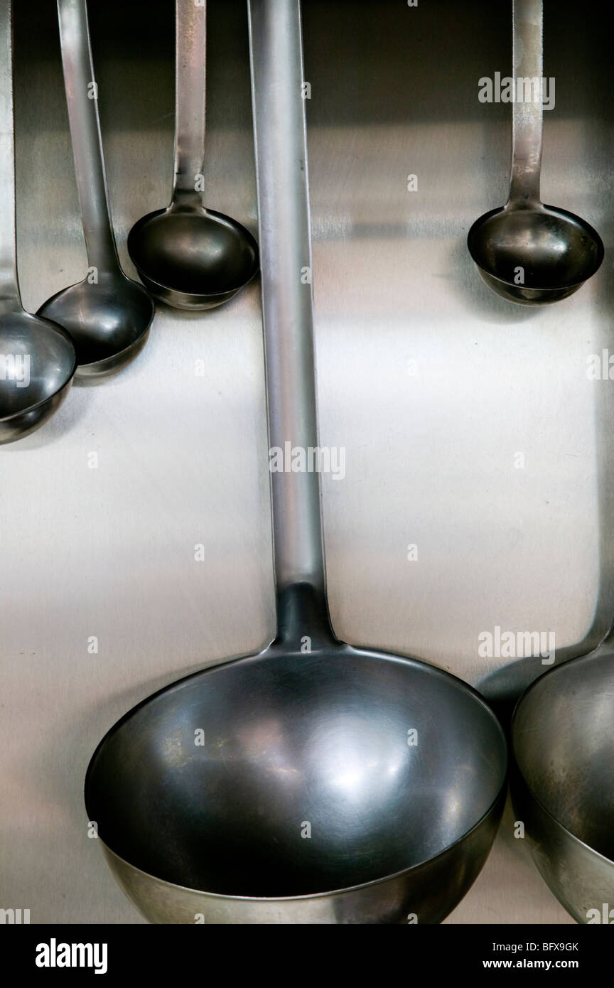 Kitchen ladles soup ladles stock ladles Stock Photo Alamy