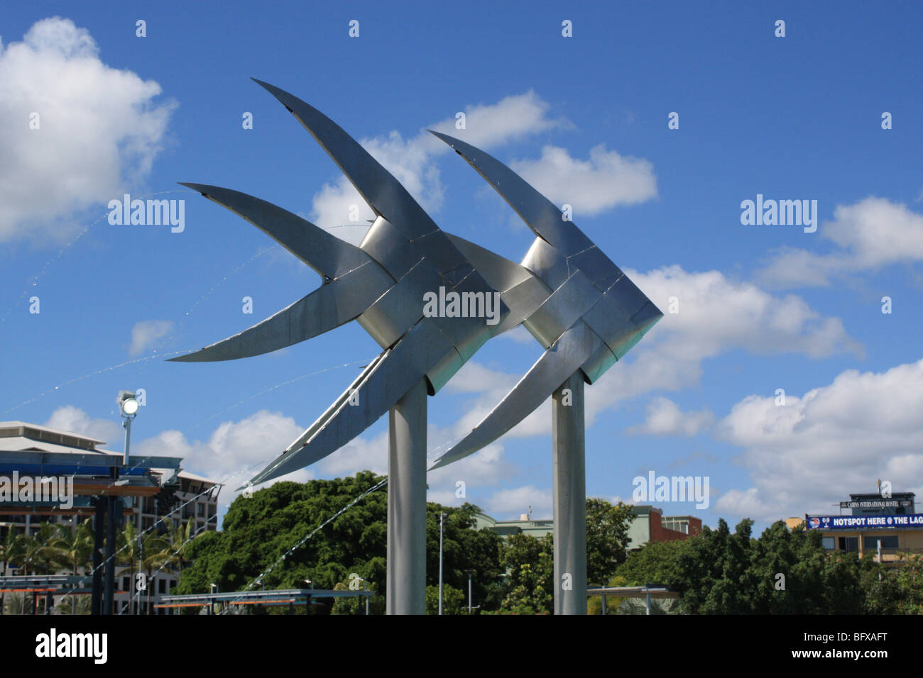 fish statue cairns australia Stock Photo Alamy