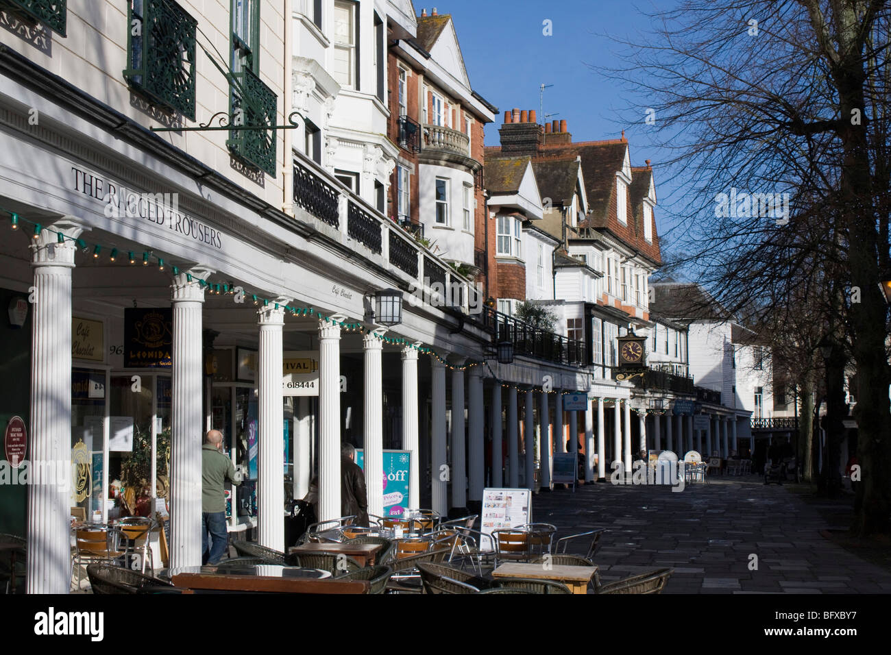 the pantiles Royal Tunbridge Wells kent england uk gb Stock Photo