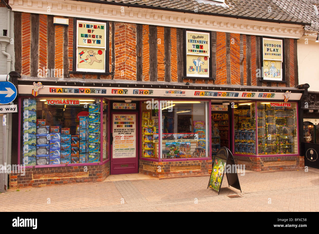 The Halesworth Toy Shop store in the high street in Halesworth,Suffolk,Uk Stock Photo