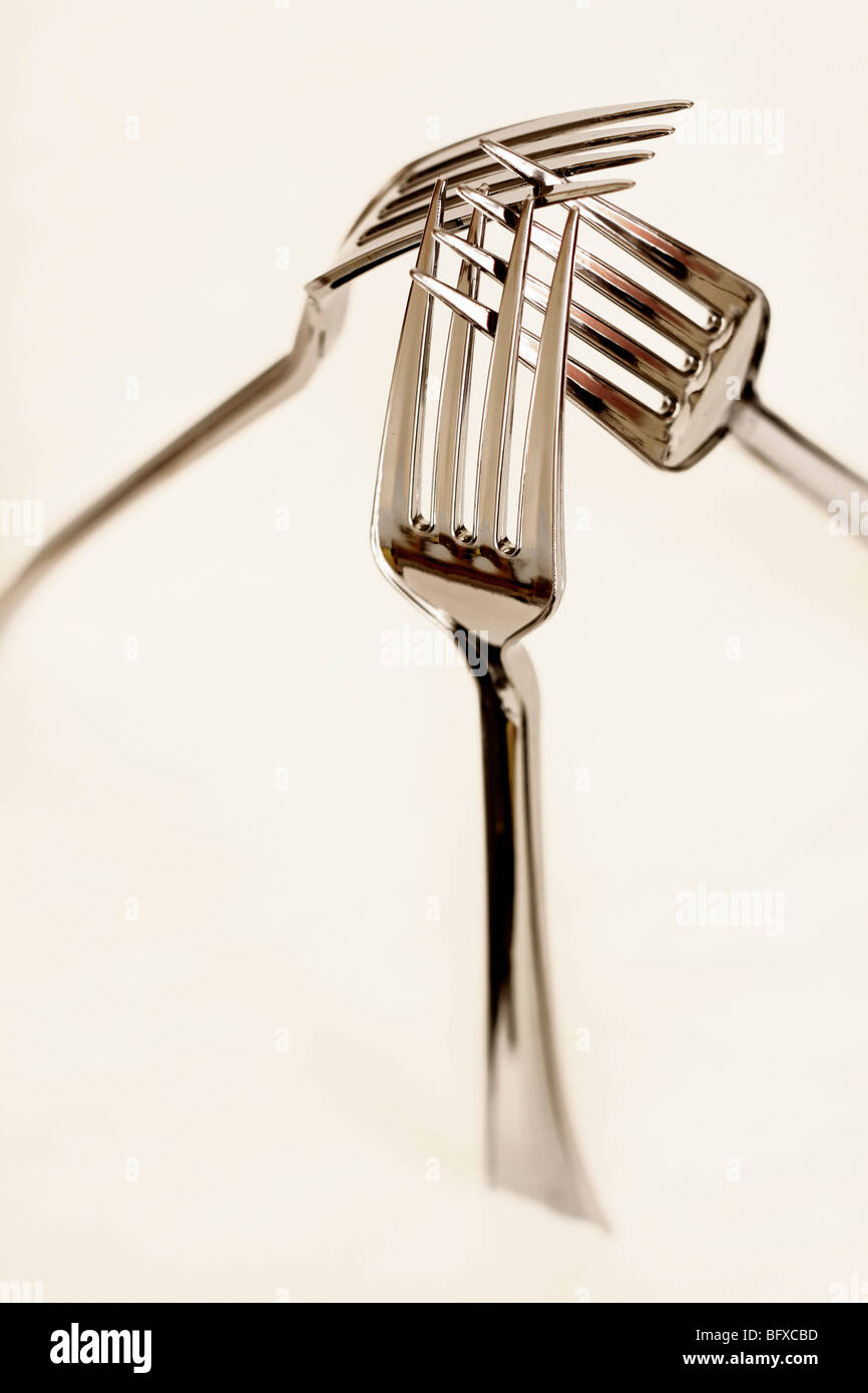 three forks Stock Photo Alamy