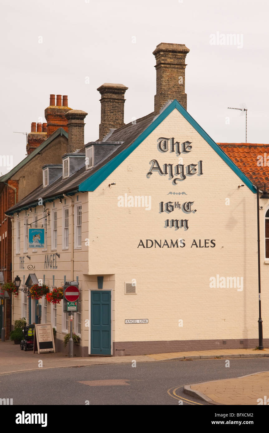 The Angel Inn pub in Halesworth,Suffolk,Uk Stock Photo