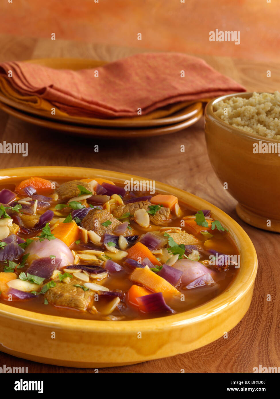 A casserole of lamb tagine Stock Photo Alamy
