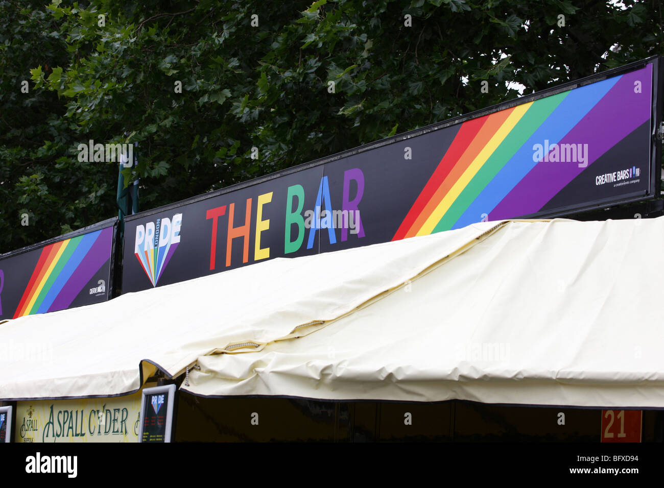 London Pride sign Stock Photo