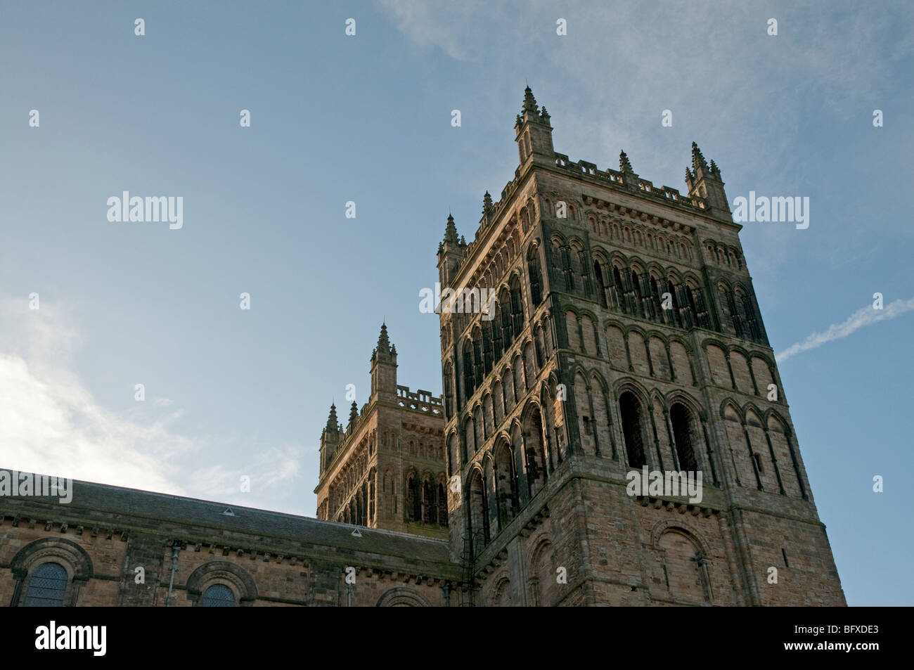 Durham Cathedral, in Durham, England. Stock Photo