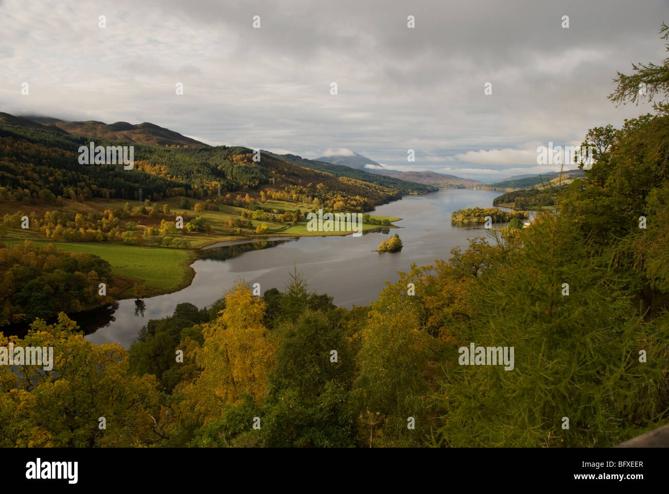 Autumn at Loch Tummel, Perthshire, Scotland Stock Photo