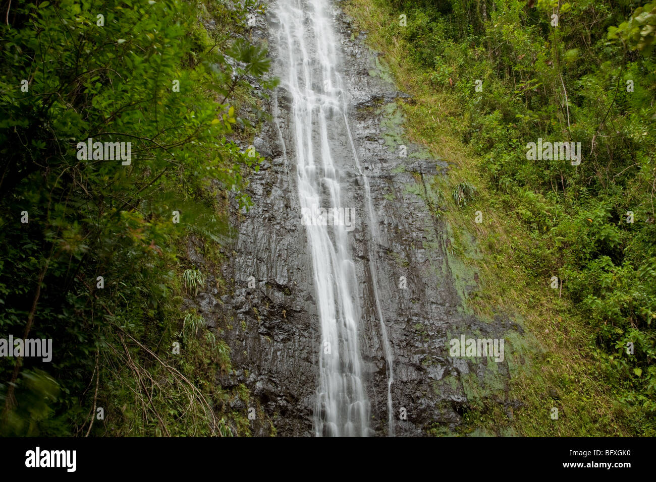waterfall, long exposure, soft water Stock Photo