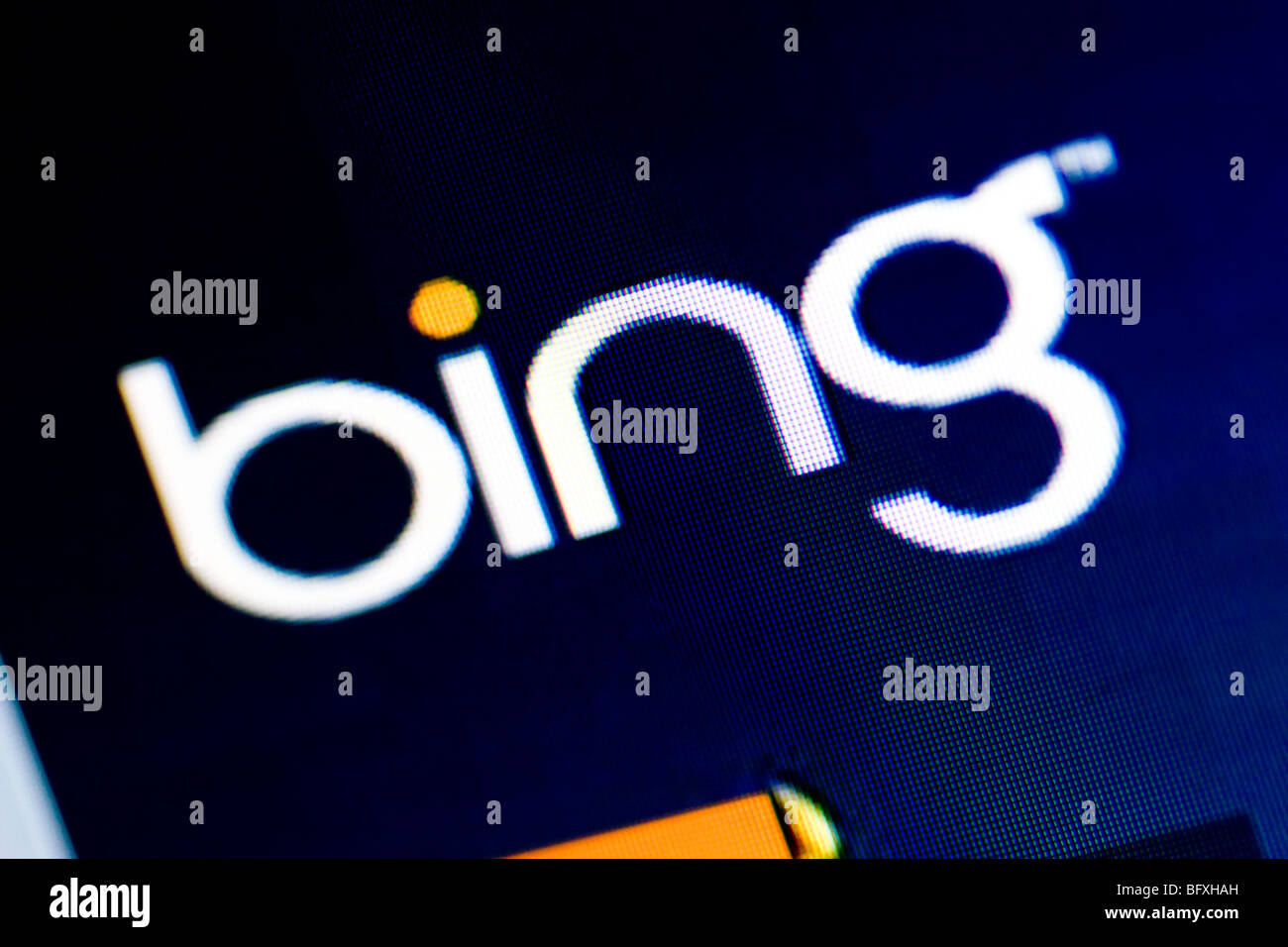 Bing internet web page Stock Photo