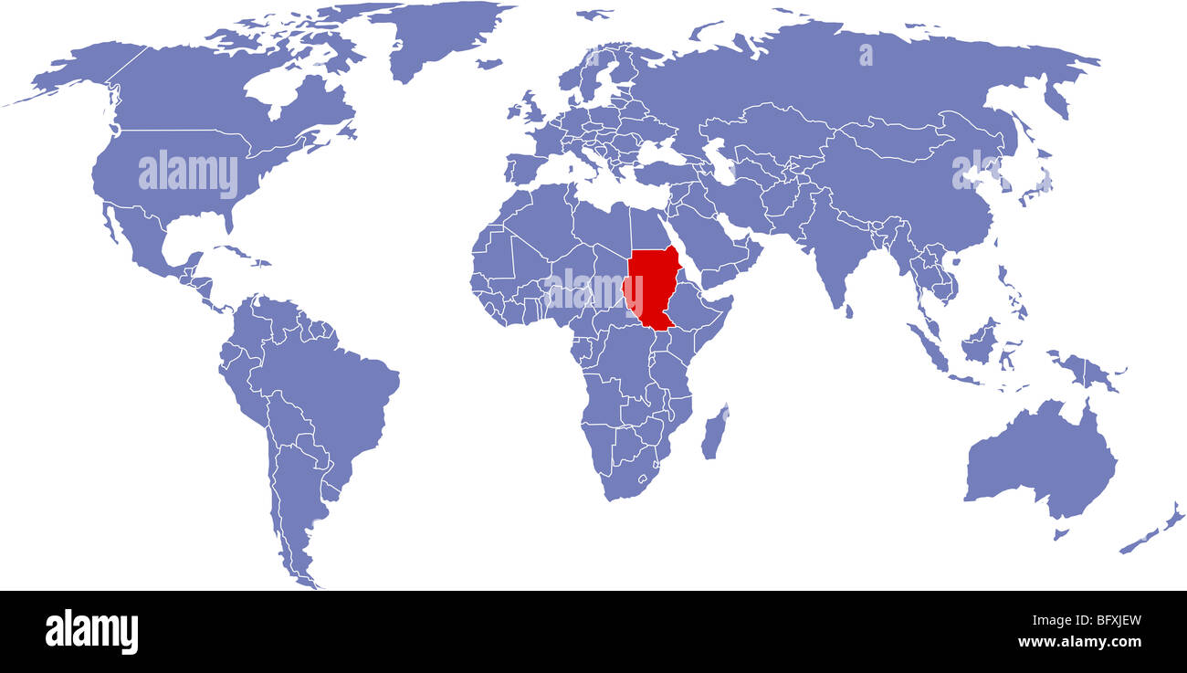 Sudan Map Location In World Map There Is A Global Map Of World Sudan BFXJEW