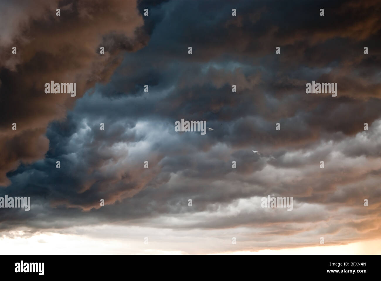 dangerous clouds after the storm Stock Photo Alamy