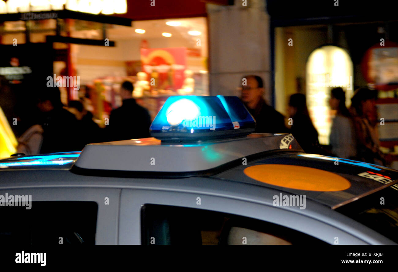 Police car blue light uk hires stock photography and images Alamy