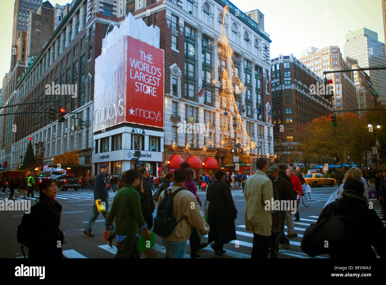 Macy's flagship department store in Herald Square in New York Stock Photo