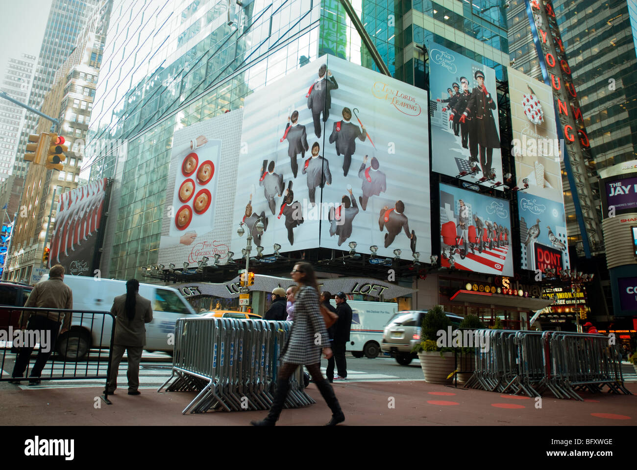 A billboard advertising Target department stores is seen in Times Square in New York Stock Photo