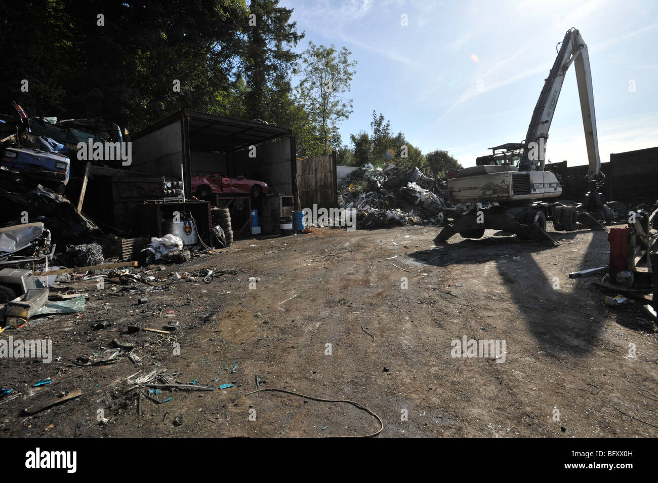 Scrap Yard Stock Photo - Alamy