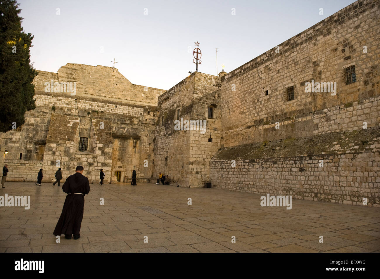 Bethlehem is believed to be the birthplace of Jesus of Nazareth and is in the occupied west bank, Palestine. Stock Photo