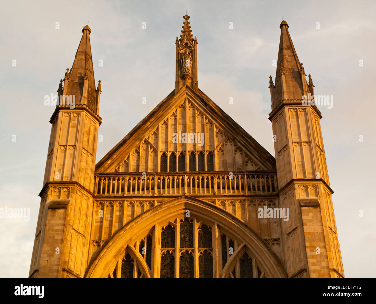 Stained glass windows winchester cathedral hi-res stock photography and ...