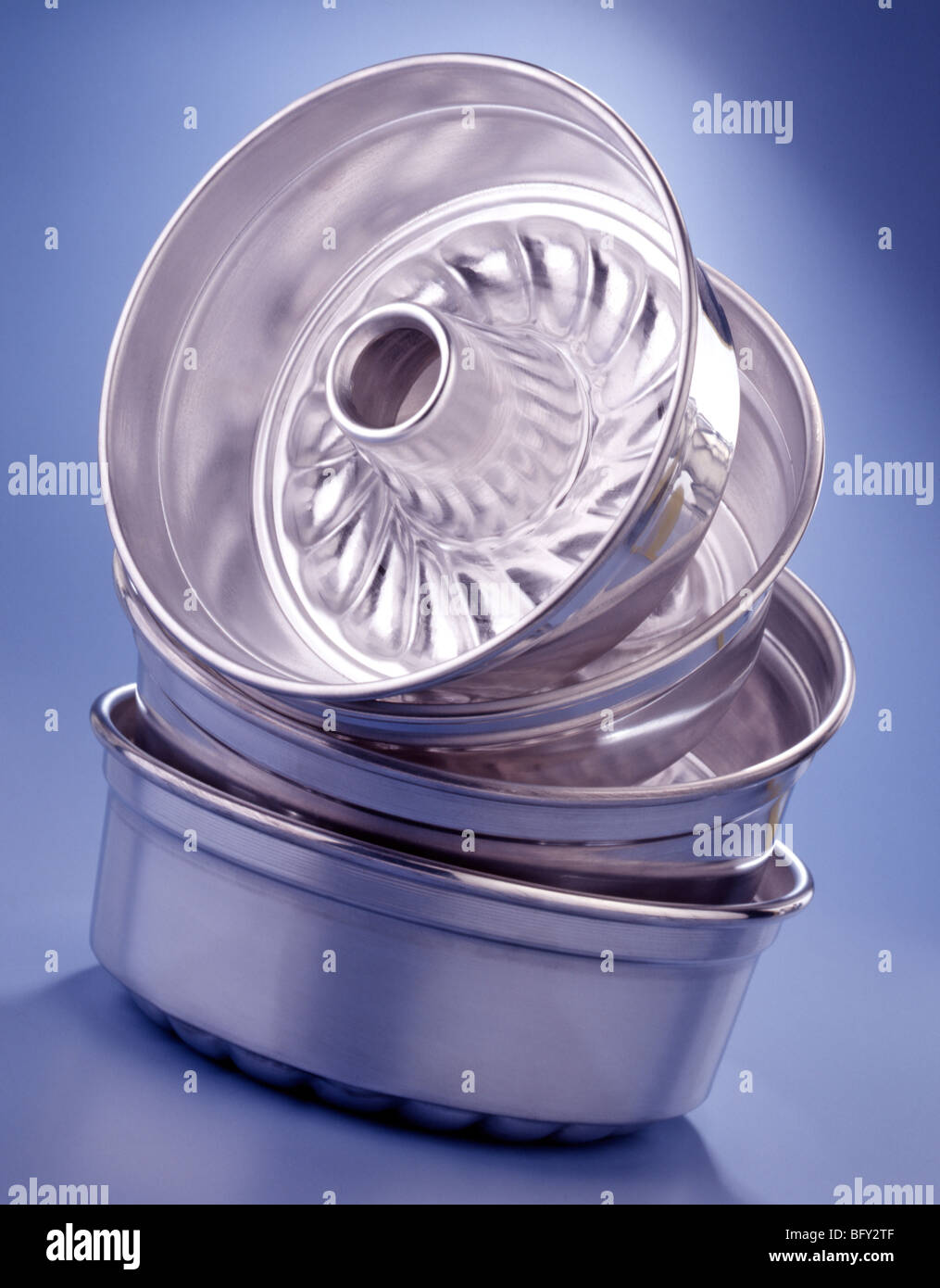 Cake molds Stock Photo