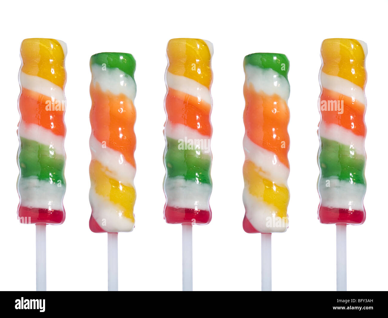 Premium Photo  Close-up of colorful popsicle sticks against white