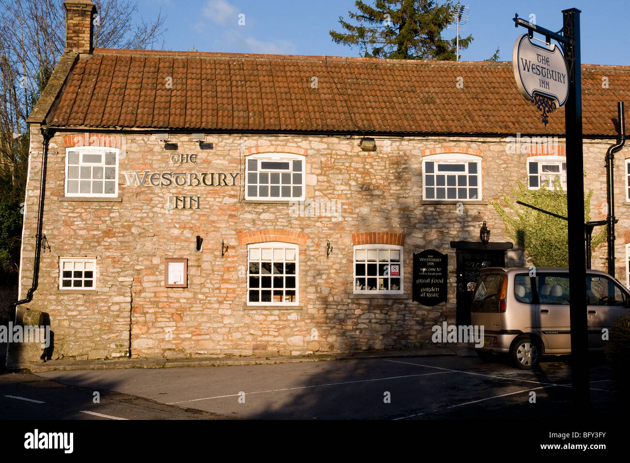The Westbury Inn Pub, WestburysubMendip Somerset England UK Stock