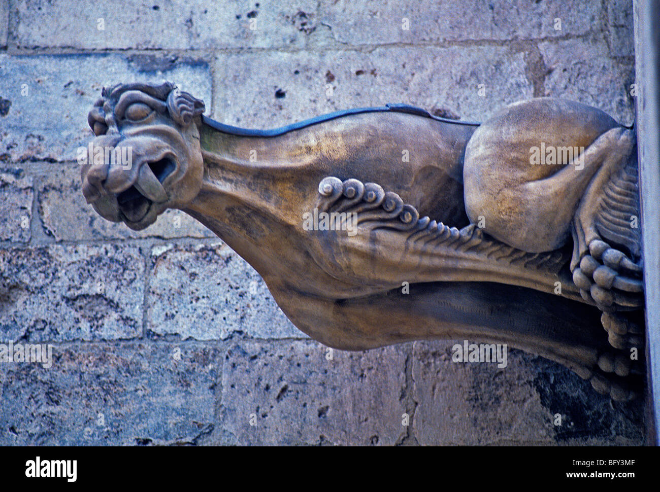 Part of the Alyscamps a Gargoyle in Arles in Provence South of France Stock Photo